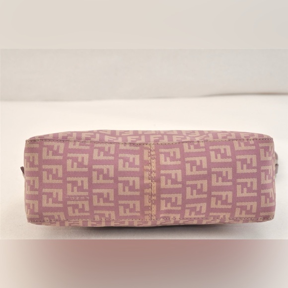 Vintage Fendi | Zucchino Mini Purple Shoulder Bag - Picture 7 of 16